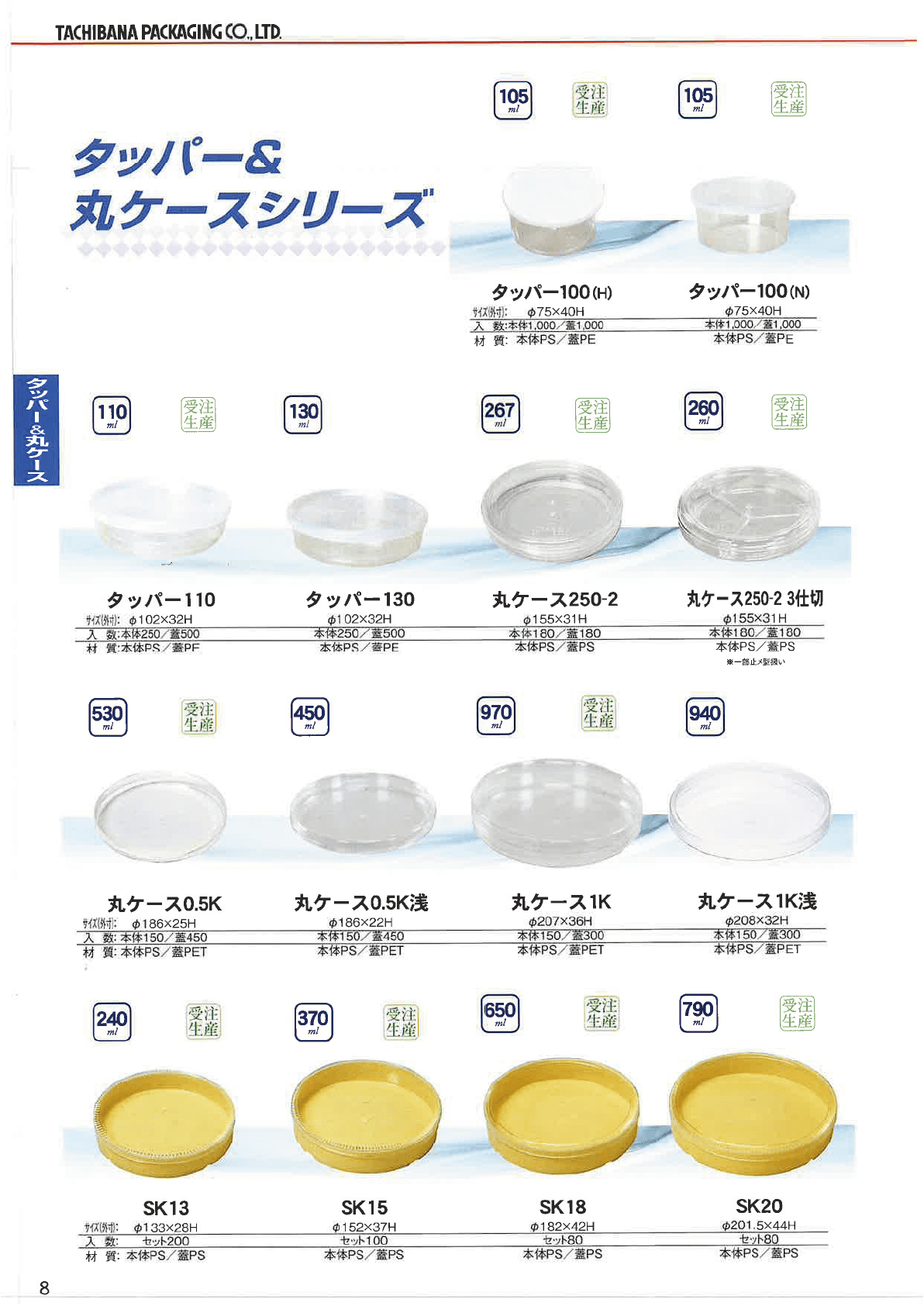 製品紹介 立花容器株式会社